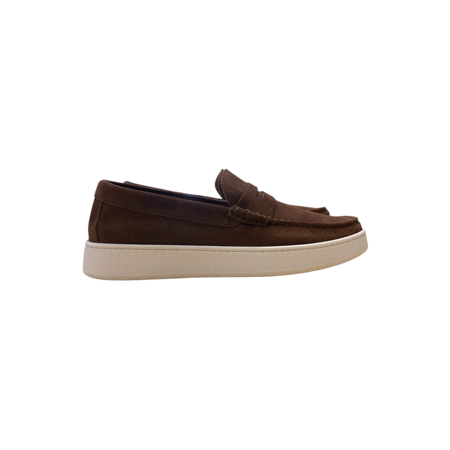 WOW MOCASSINO SCAMOSCIATO FONDO IN GOMMA MARRONE MADE IN ITALY