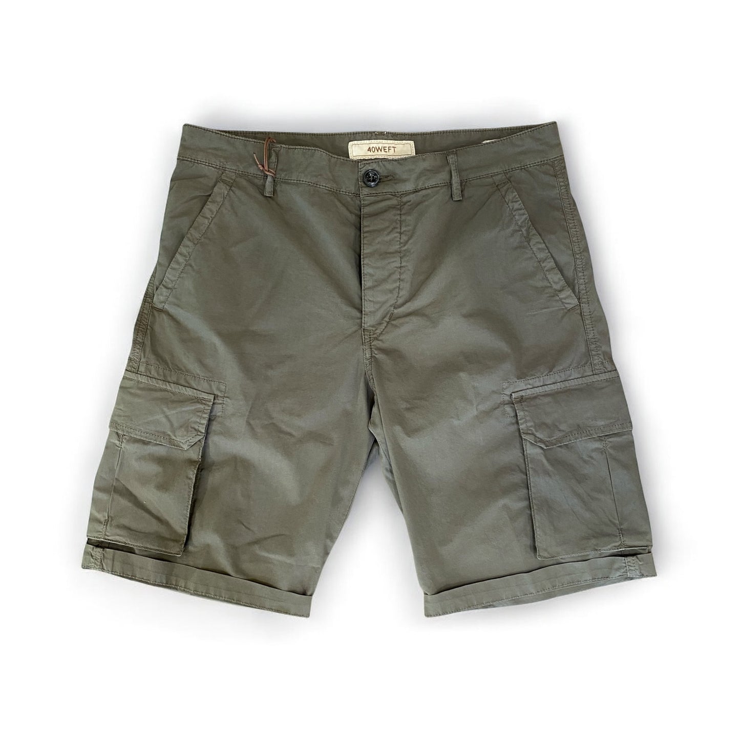 40WEFT BERMUDA CARGO IN COTONE LIGHT STRETCH MILITARE 893