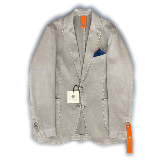 Bharnaba giacca in cotone lavato grigio