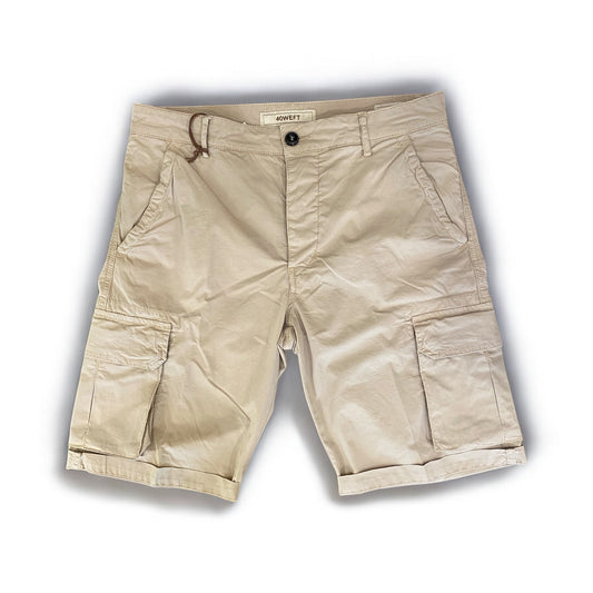 40WEFT BERMUDA CARGO IN COTONE LIGHT STRETCH SABBIA
