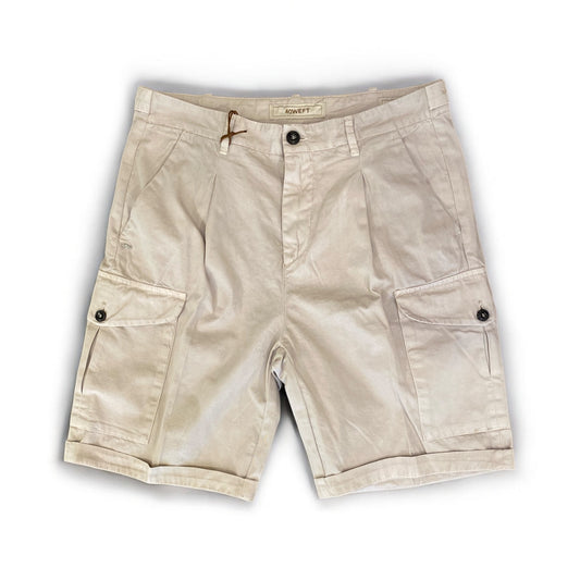 40WEFT BERMUDA CARGO A UNA PINCE COLORE BEIGE
