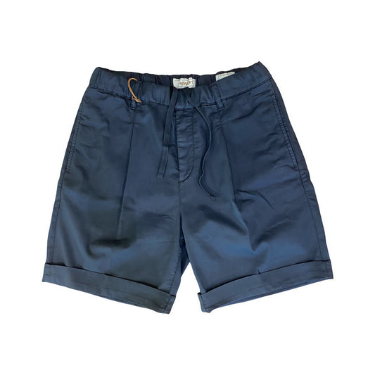 40WEFT BERMUDA CON ELASTICO IN VITA SUPER LEGGERO STRETCH BLU