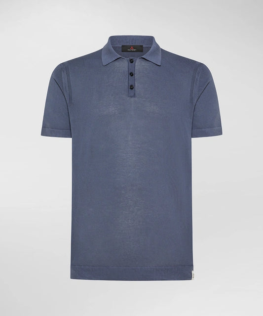 PEUTEREY POLO CLASSICA IN TRICOT DI COTONE, TINTO CAPO