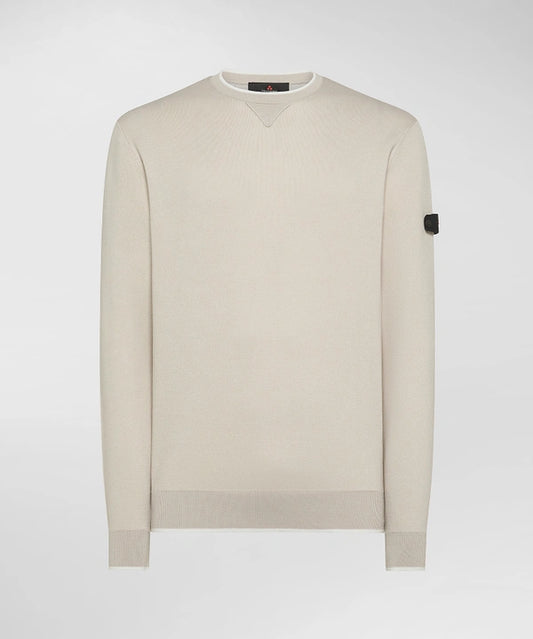 PEUTEREY RUBJERG MAGLIA IN MISTO COTONE E NYLON EFFETTO FELPA
